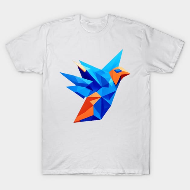 Tangram Bird T-Shirt by Can'tFindGoodName